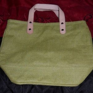 Murval Green Canvas Tote Bag